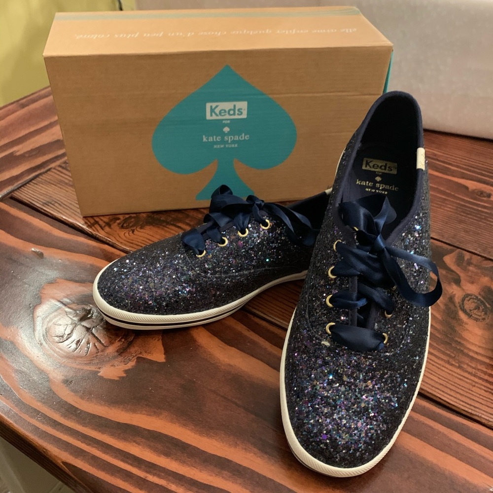 *New In Box* Kate Spade x Keds Navy Sneakers